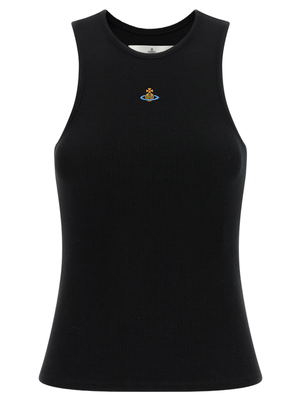 Vivienne Westwood 95% cotton tank top in black