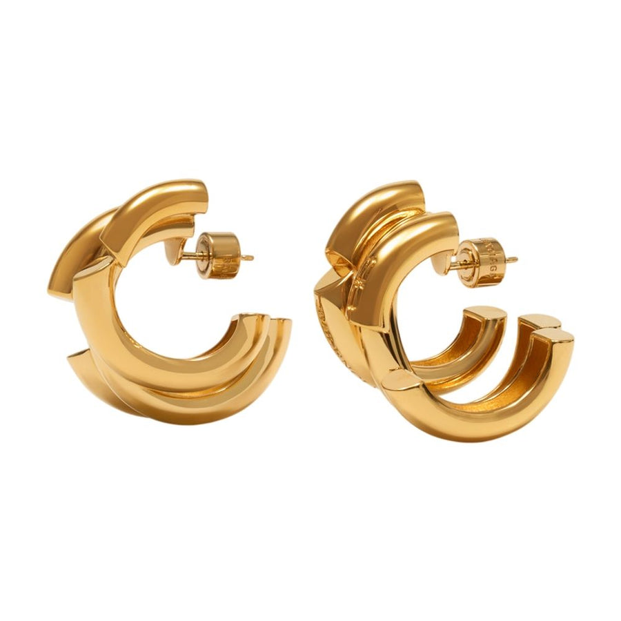 Balenciaga Metal earrings in gold