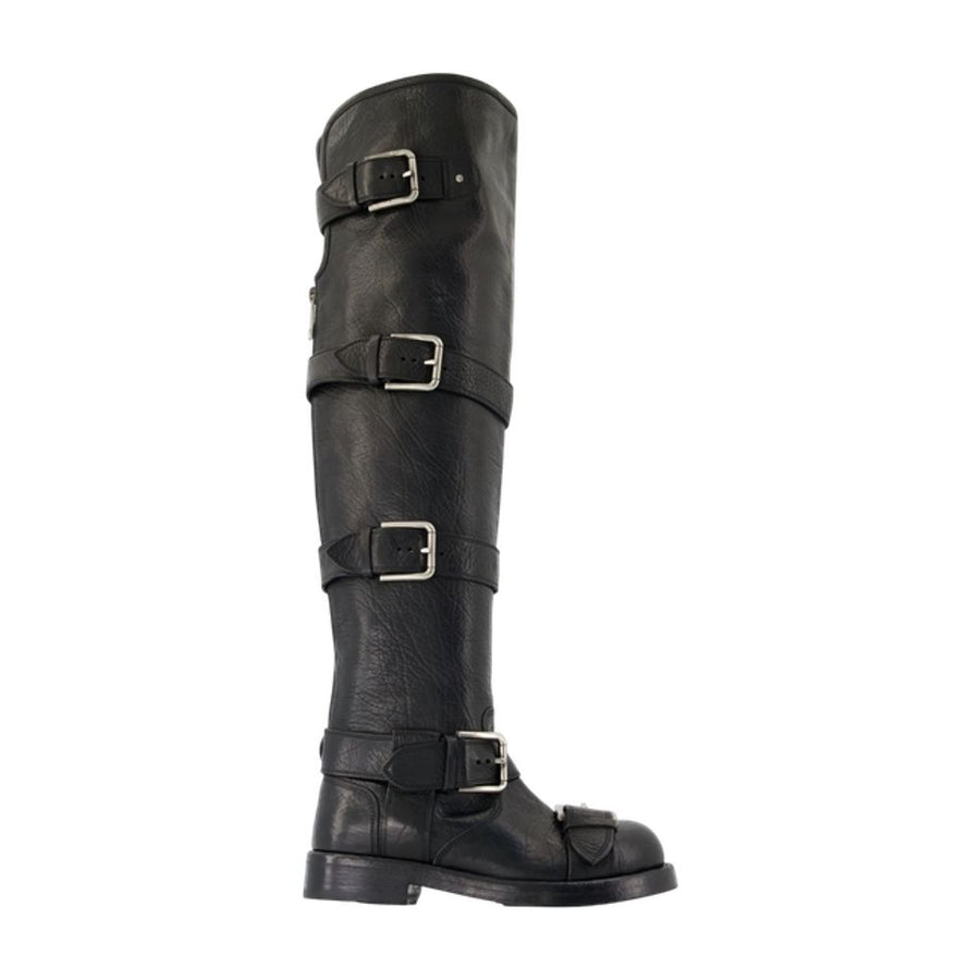 Dolce&Gabbana calfskin boot in black