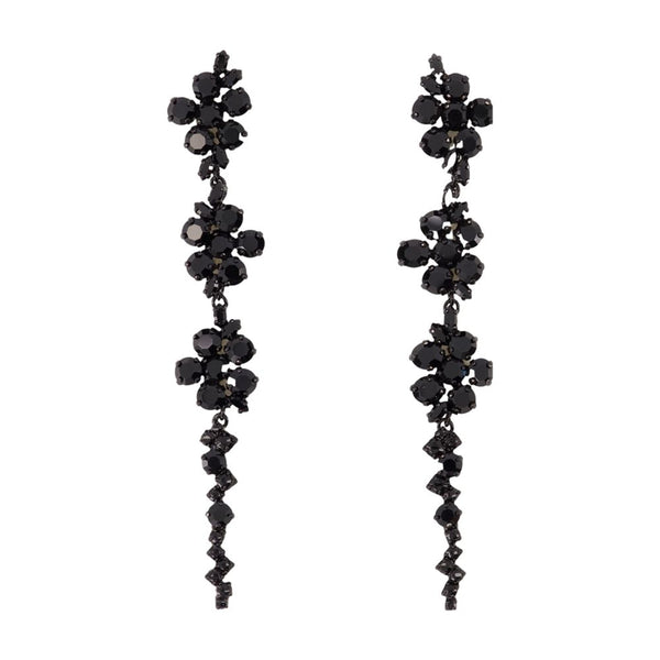 Simone Rocha synthetic pearls earrings in black