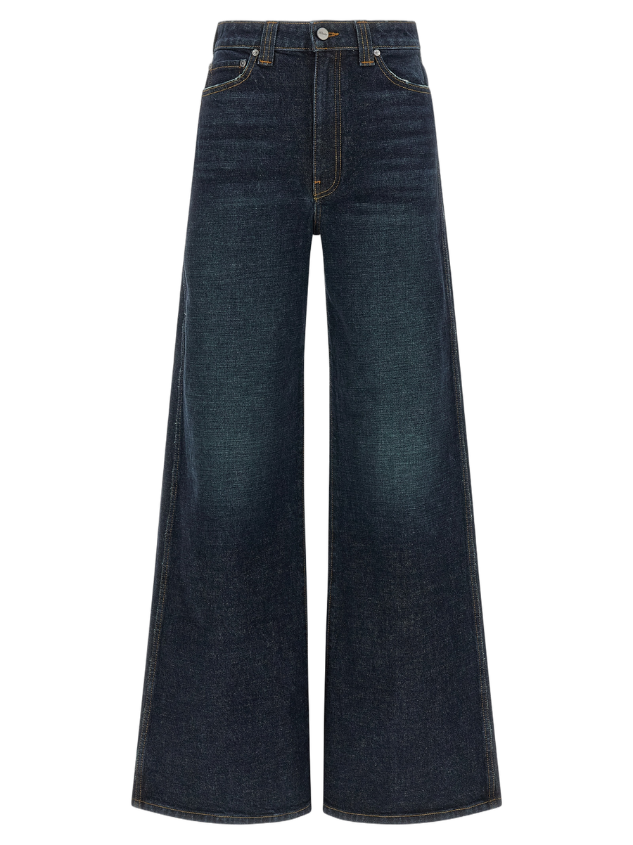 Khaite 98% cotton jeans in blue