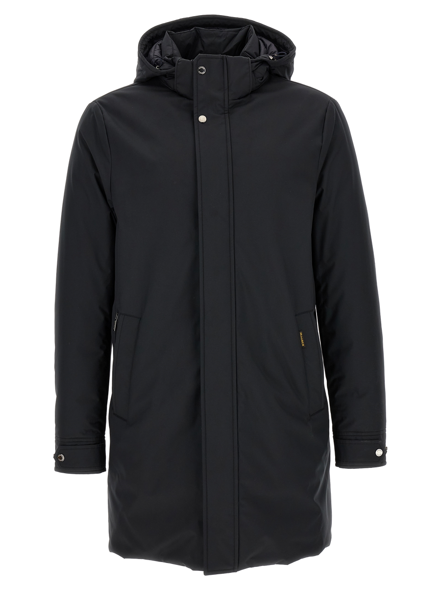 Moorer 90% wool parka in black