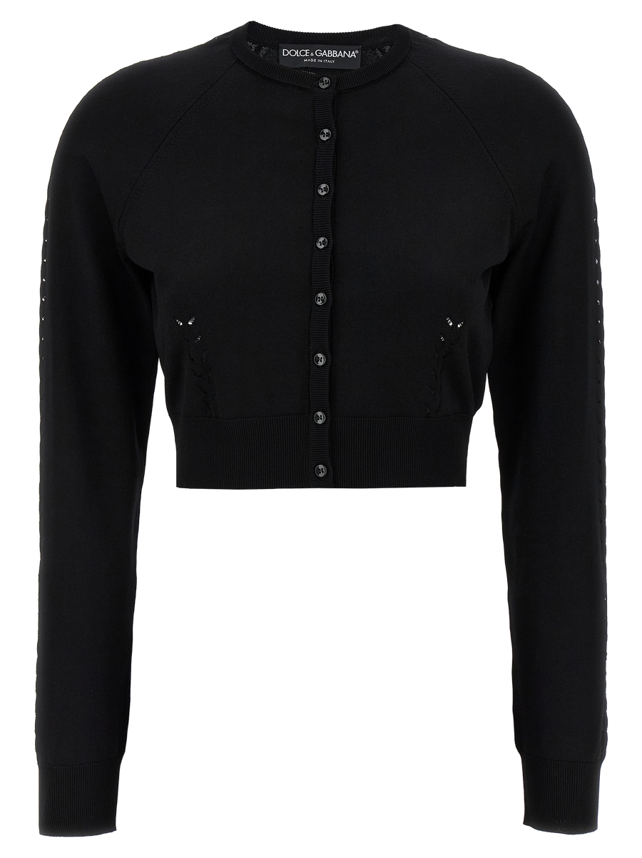 Dolce & Gabbana 79% Viscose cardigan in black