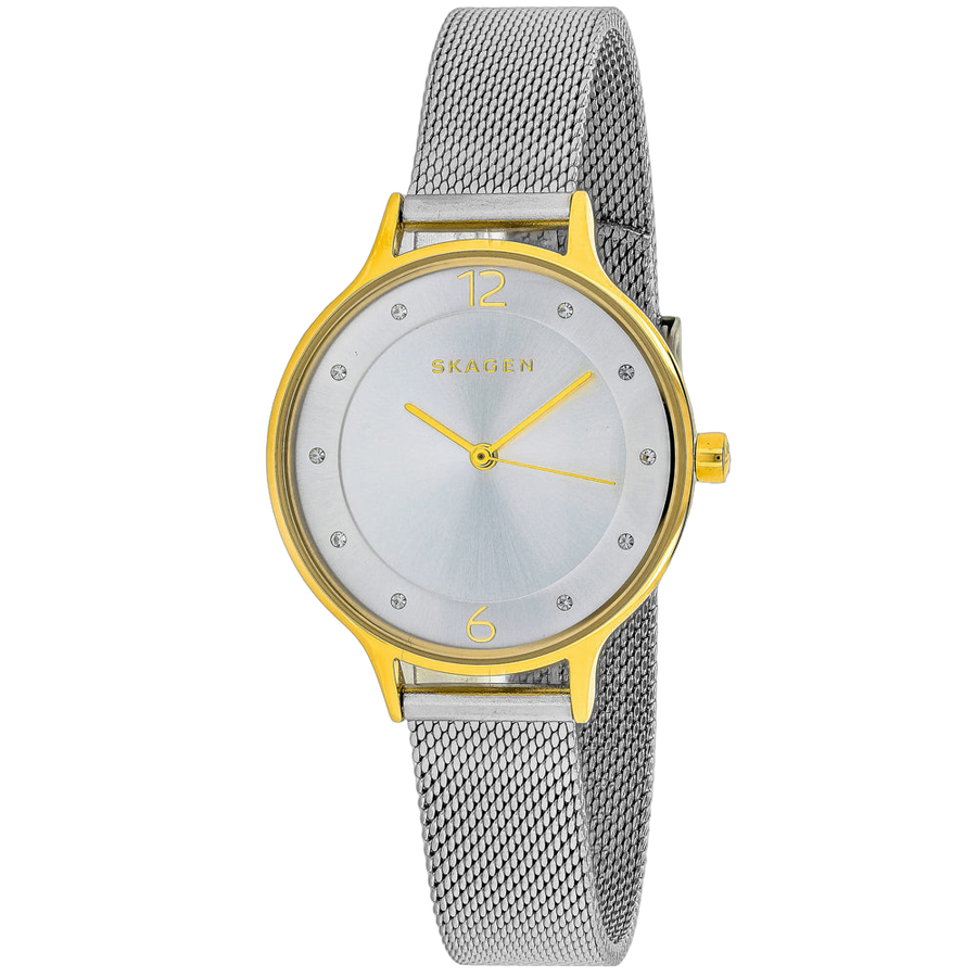 Skagen Stainless steel case and bracelet watch in silver