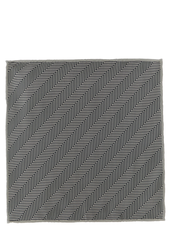 Gray Silk Pocket Square Accessory