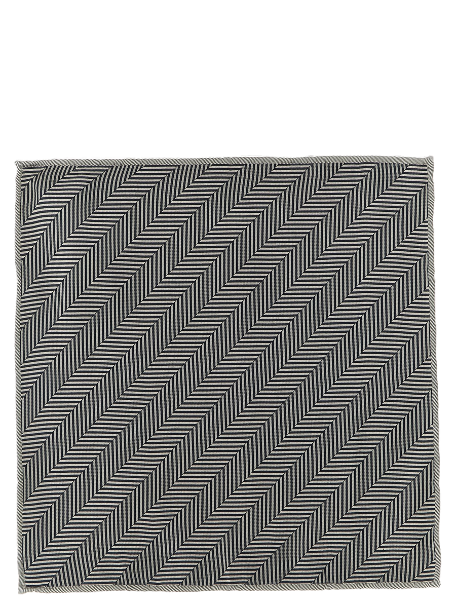 Gray Silk Pocket Square Accessory