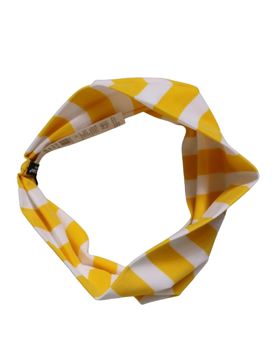Dolce & Gabbana 93% Nylon headband in yellow