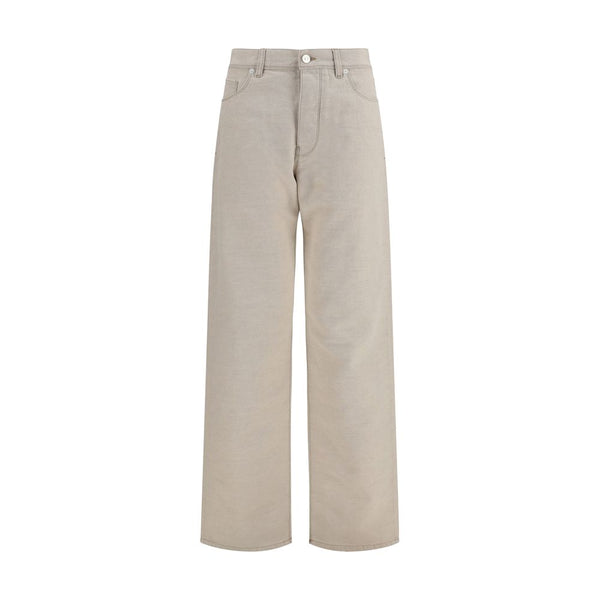 Beige Cotton Jeans Denim Clothing