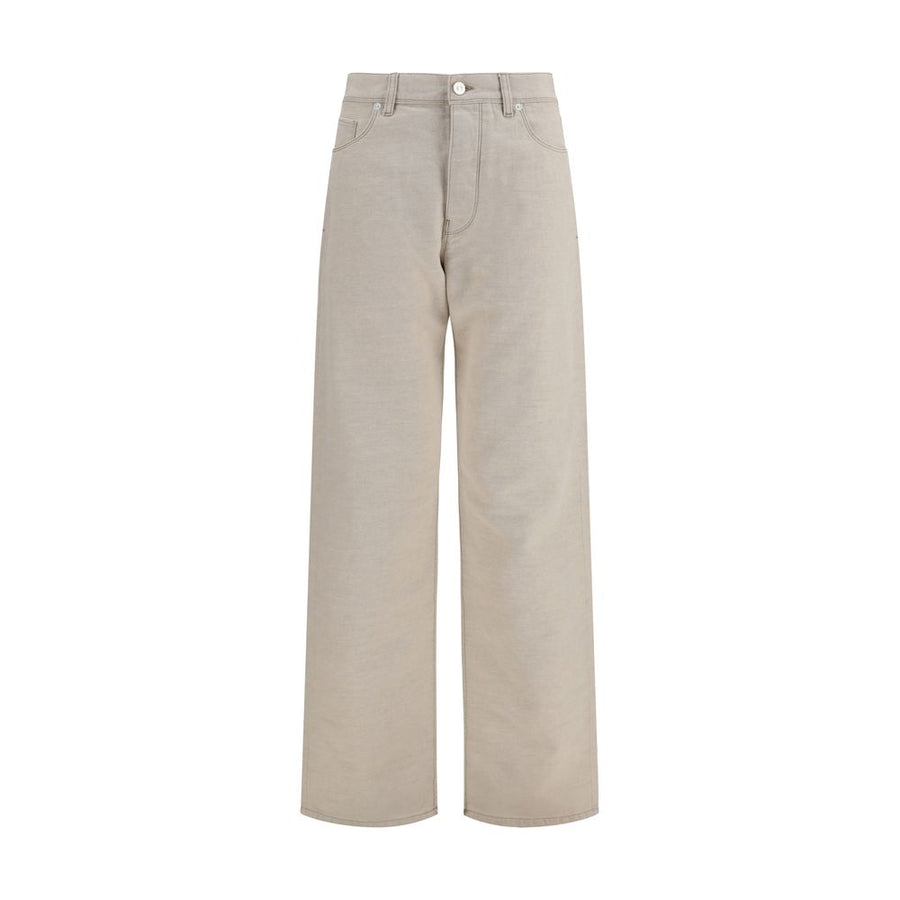 Beige Cotton Jeans Denim Clothing