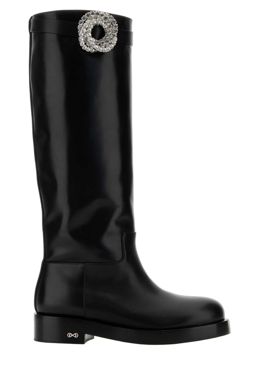 Mach&Mach Exterior: 100% Leather; Interior: 100% Leather; Sole: Leather boot in black