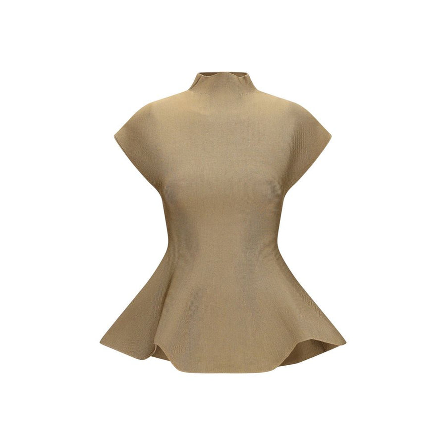 Khaite 85% Viscose blouse in beige