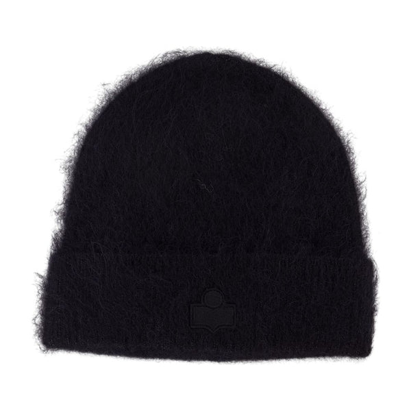 Isabel Marant BE005MFA-D3D01A-01BK Wool beanie in black