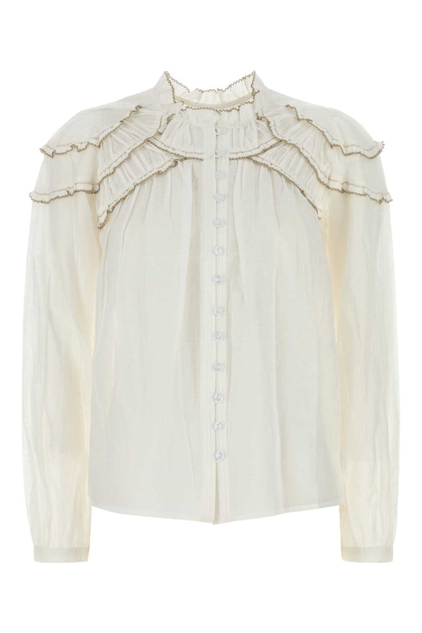 Isabel Marant Etoile 80% Cotton shirt in white