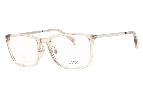 David Beckham Plastic frame with titanium temples eyeglasses in gold