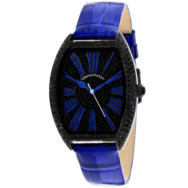 Christian Van Sant Stainless steel case watch in black