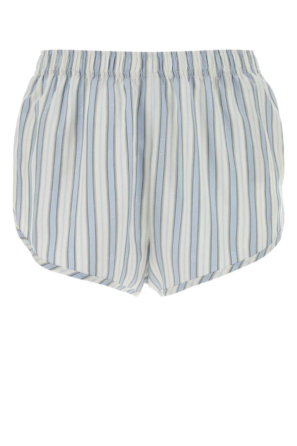 Gucci 100% Silk bermuda shorts in blue