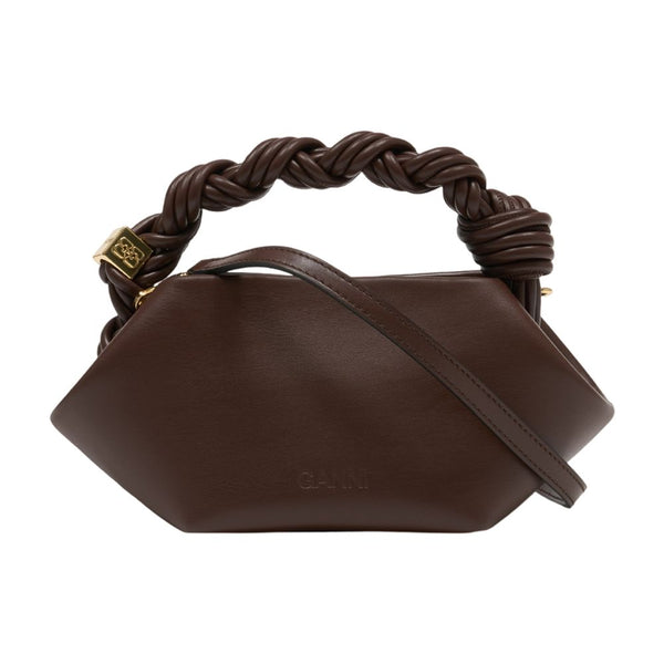 Ganni synthetic mini bag in brown