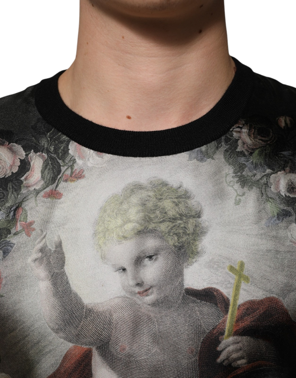 Dolce & Gabbana 70% Cashmere 30% Silk sweater in black