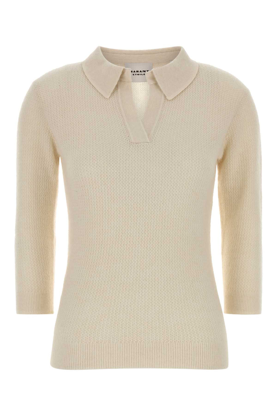 Ivory Alpaca Blend Nathalie Sweater Ecru Maglieria