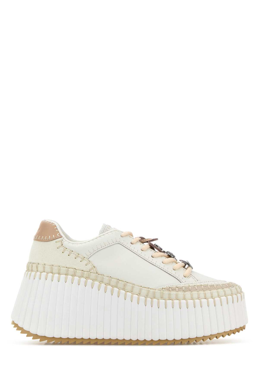 White Leather Nama Sneakers Lovelywhite