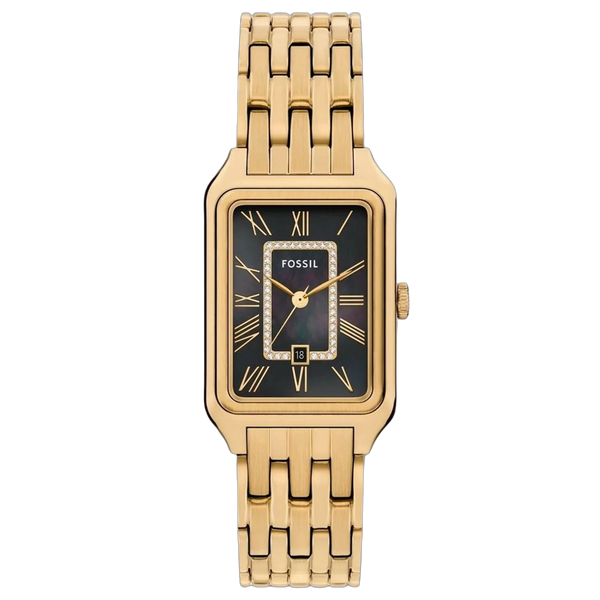 Fossil Stainless steel case watch in gold