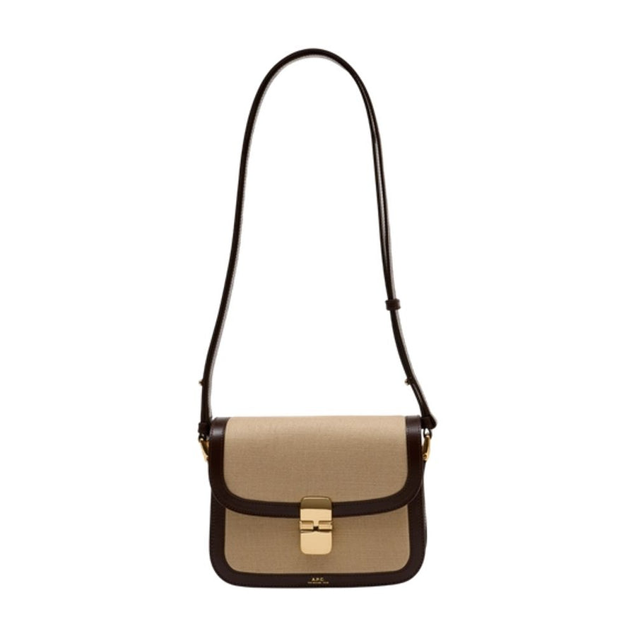 A.P.C. Calfskin shoulder bag in beige