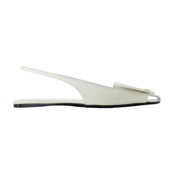 Courreges calfskin sandal in white