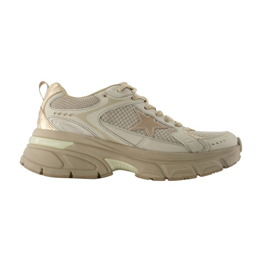 Golden Goose Deluxe Brand calfskin sneaker in beige