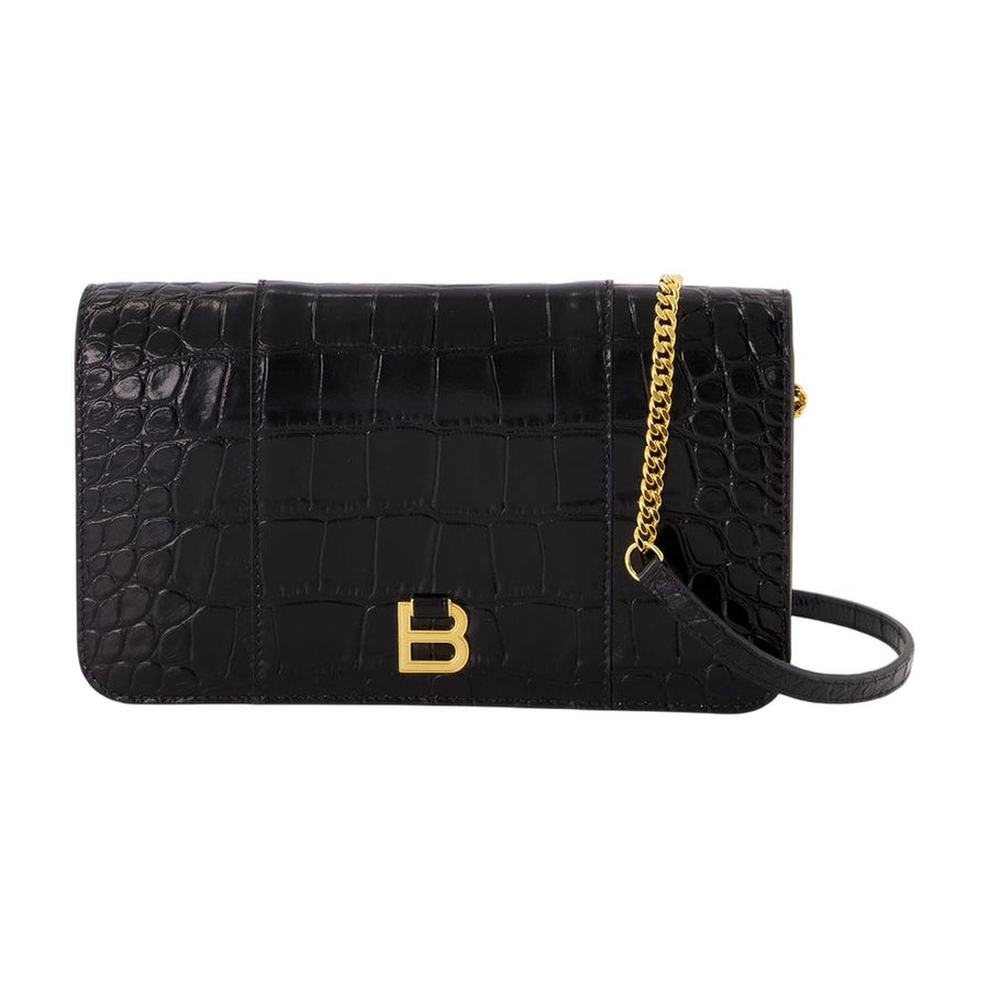 Phone Pouch Card Holder - Balenciaga Leather Black Calfskin Accessories / Card-holder