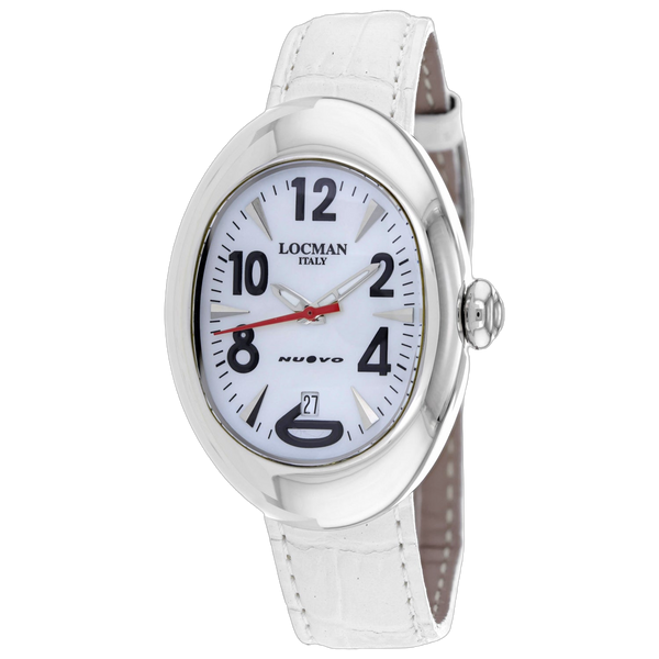 Locman Stainless steel case watch in white