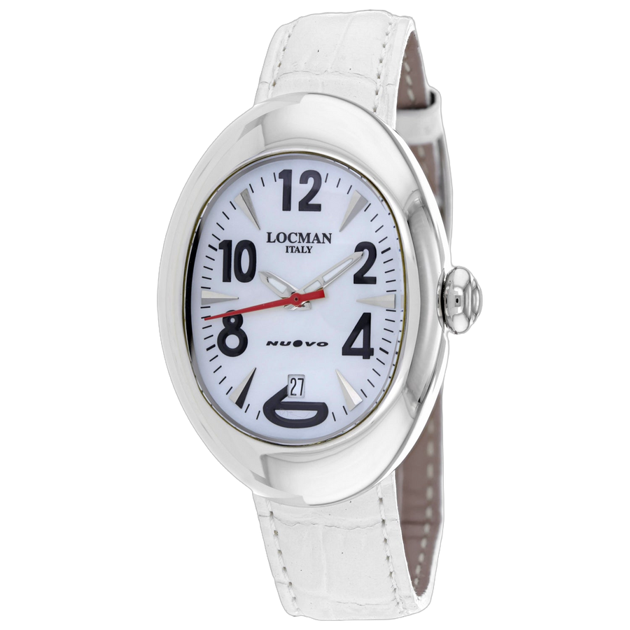 Locman Stainless steel case watch in white