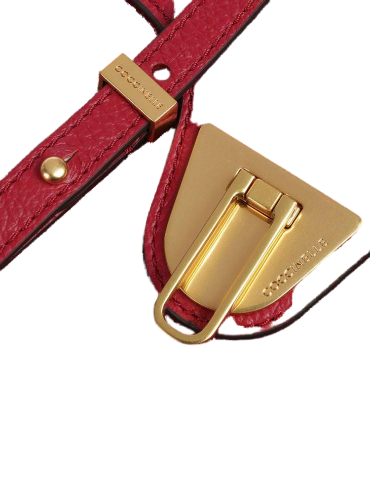 Coccinelle 100% Cowhide; Lining: 100% Cotton crossbody bag in red