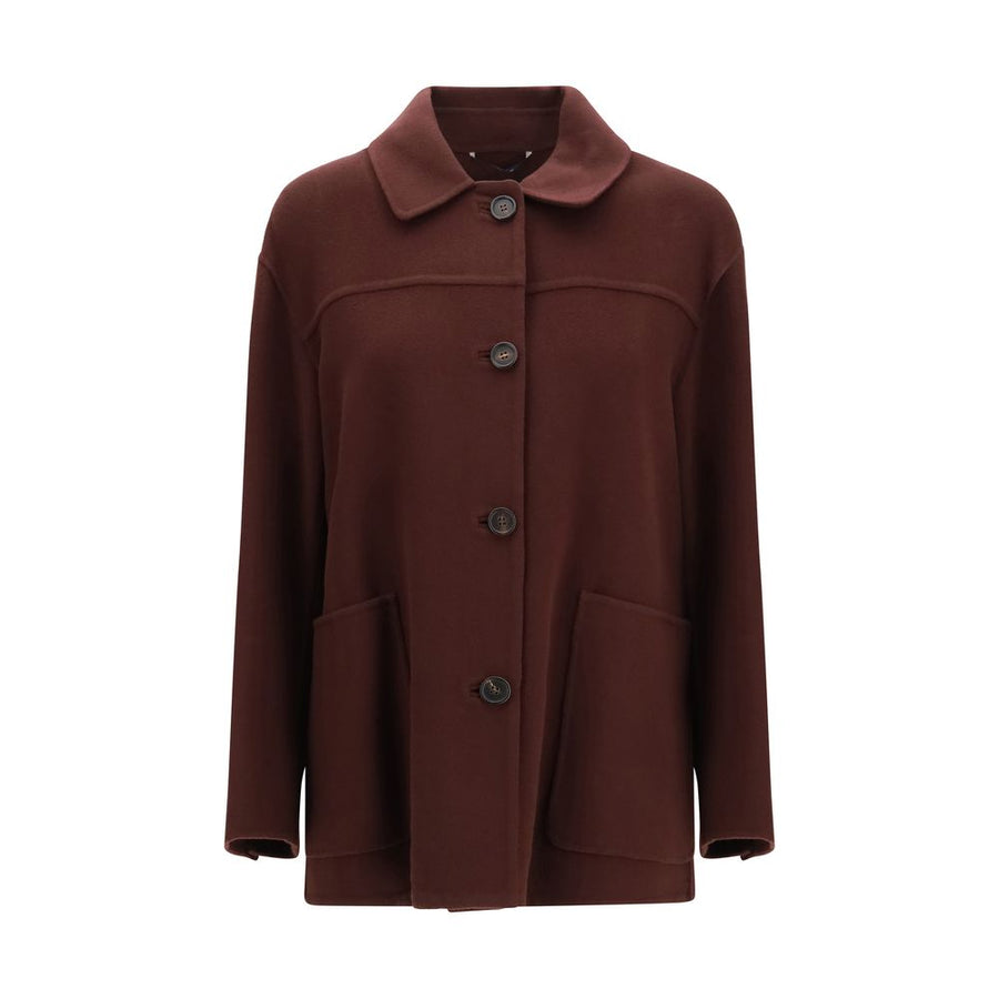 Bordeaux Wool Oves Aries Coat Clothing
