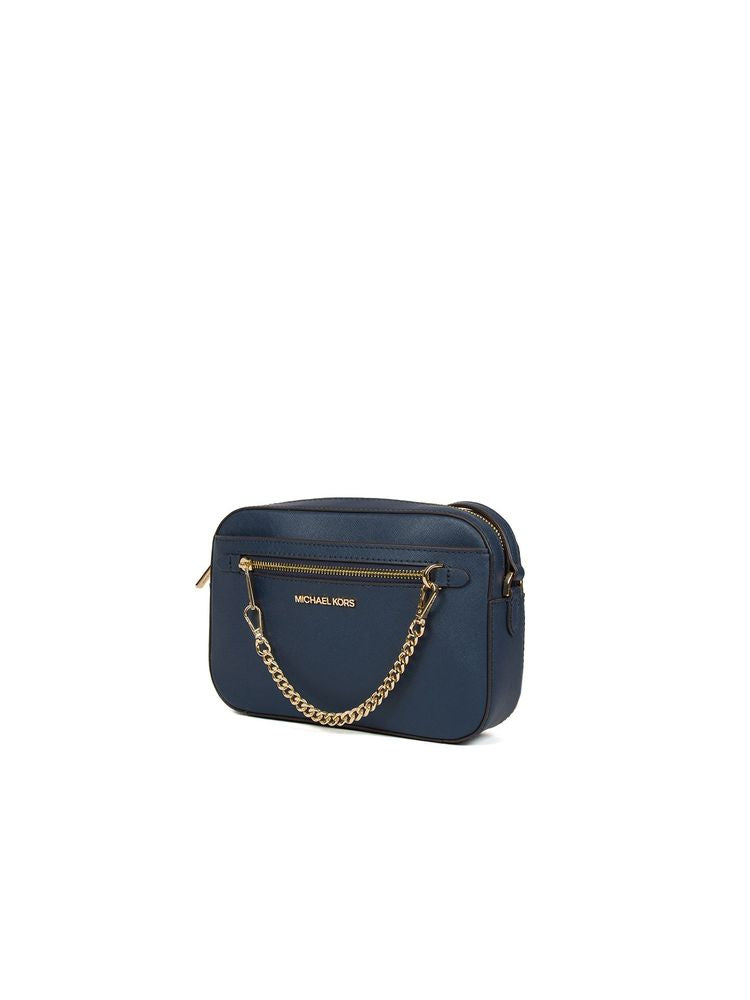 Michael Kors 100% Leather; 100% Polyester lining crossbody bag in navy