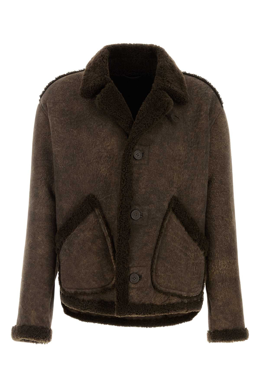 Chocolate Shearling Jacket Delicioso Exterior: Lamb Giacche E Gilet