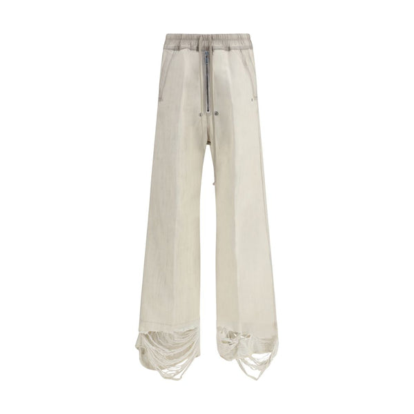 Rick Owens 100% Cotton trousers in beige