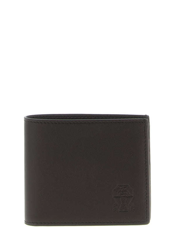 Brunello Cucinelli 100% Calfskin Leather wallet in brown