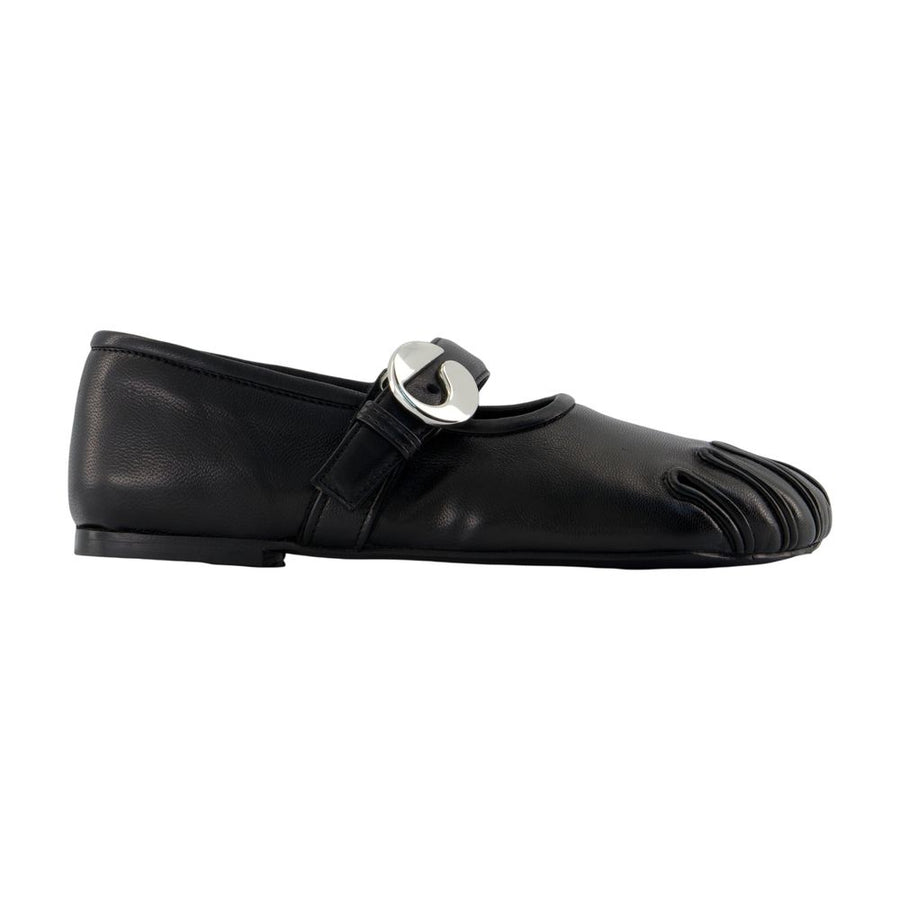 Coperni calfskin ballet flat in black