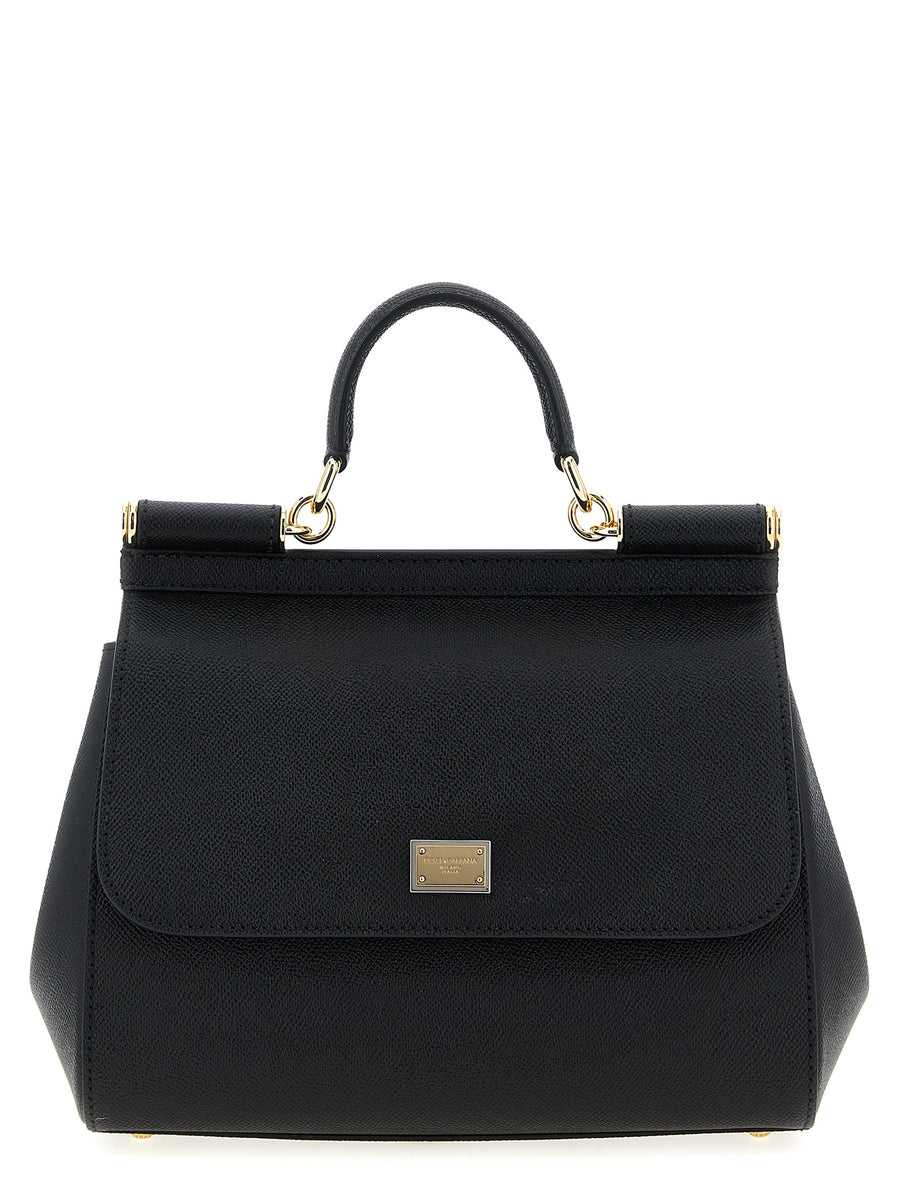 Black Calfskin Handbag Bag