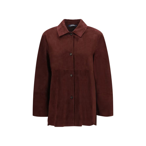 Bordeaux Lamb Ovis Aries Leather Jacket Clothing