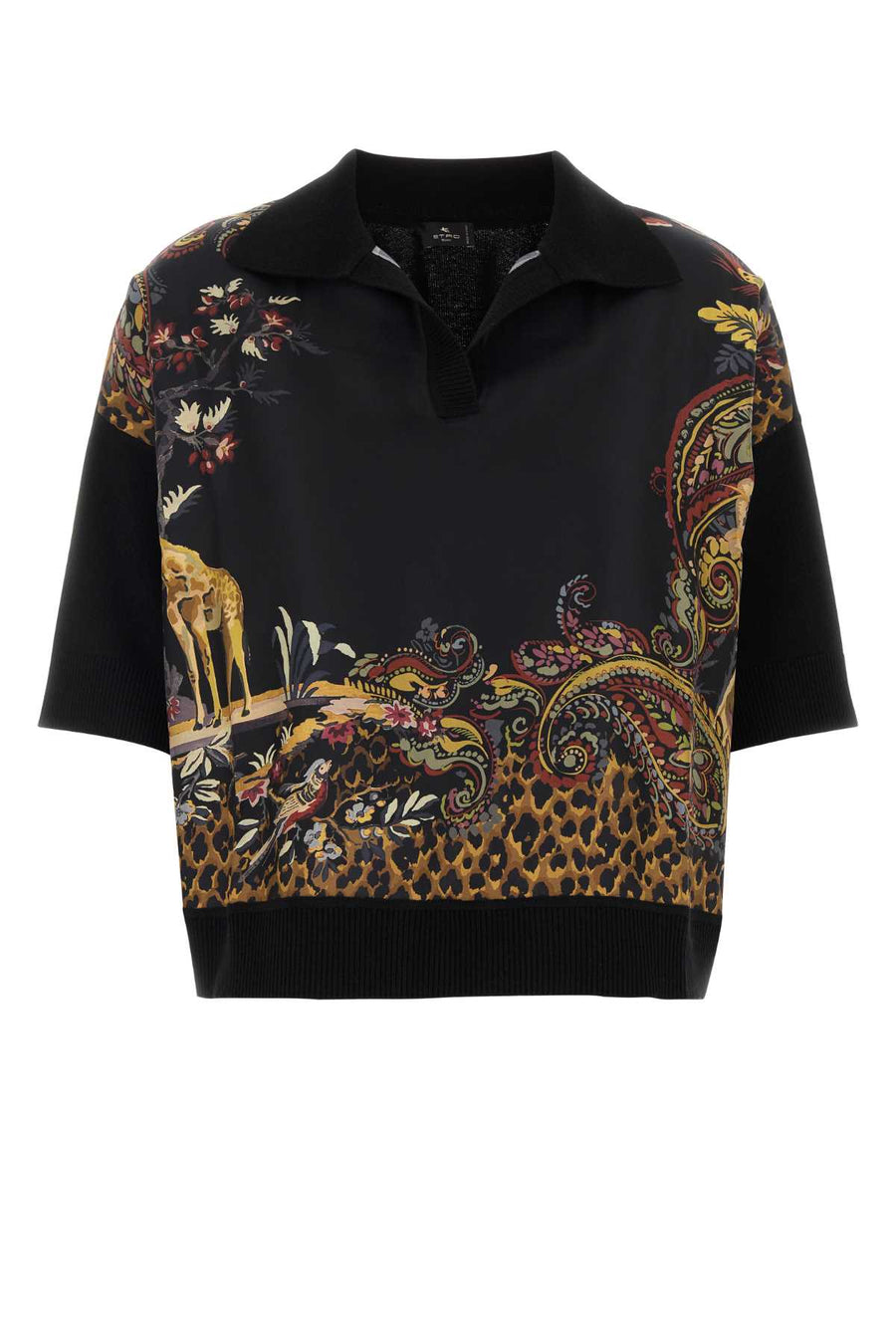 Black Wool Blend Polo Shirt N0000 Maglieria