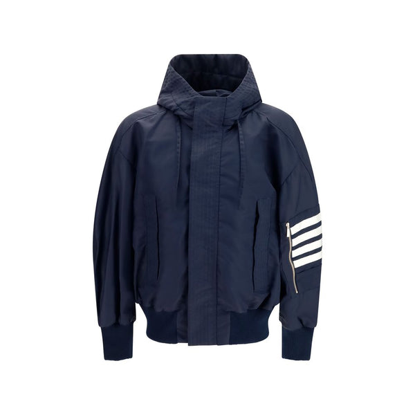 Thom Browne 95% Cotton jacket in navy