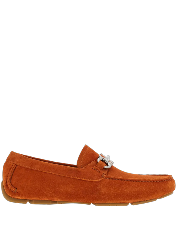 Ferragamo Suede loafer in orange