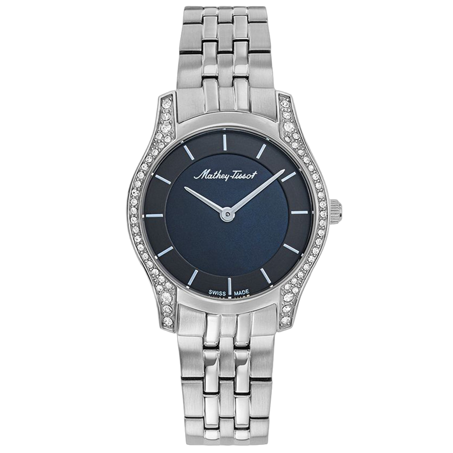 Mathey Tissot Stainless steel case watch in black