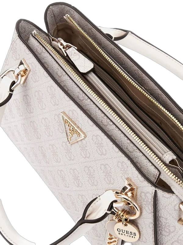 Guess 100% Polyurethane satchel bag in beige