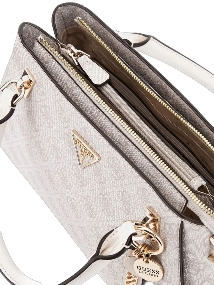 Guess 100% Polyurethane satchel bag in beige