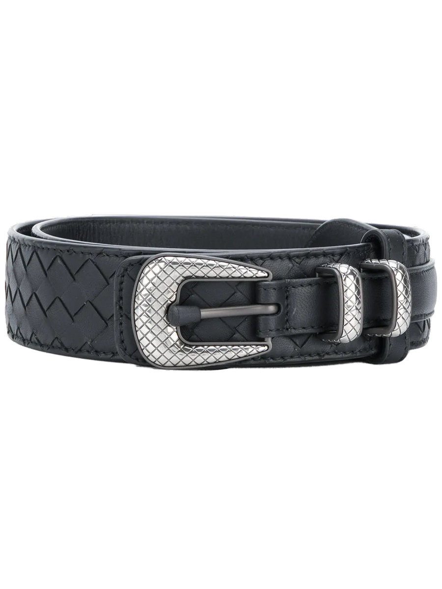 Bottega Veneta Leather belt in black