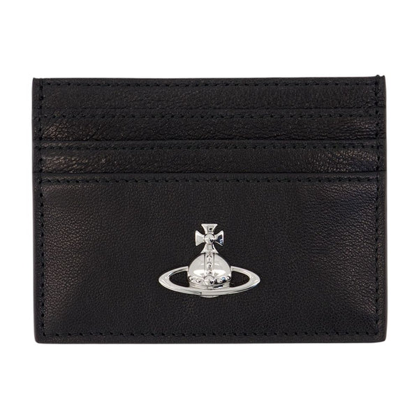 Vivienne Westwood Calfskin card case in black