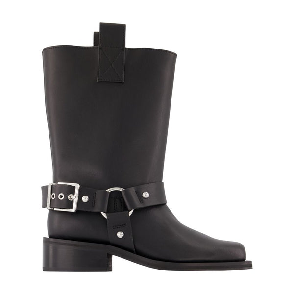 Ganni synthetic boot in black