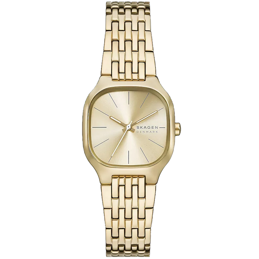 Skagen Stainless steel case watch in gold